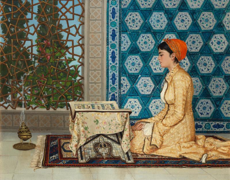 Kuran okuyan kiz