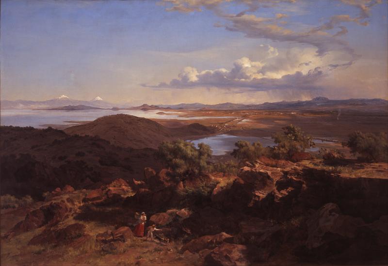 Valle de Mexico desde el cerro de Santa Isabel